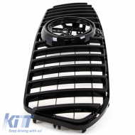 Front Grille suitable for Mercedes-Benz GLE-Class W167/C167/V167 19+ GT A Design Panamericana Look Black 1pc