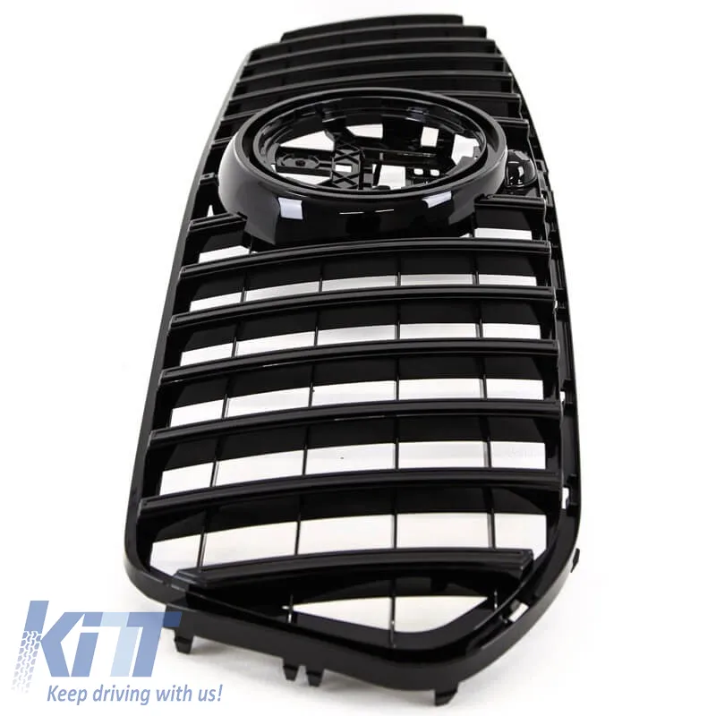 Front Grille suitable for Mercedes-Benz GLE-Class W167/C167/V167 19+ GT A Design Panamericana Look Black 1pc
