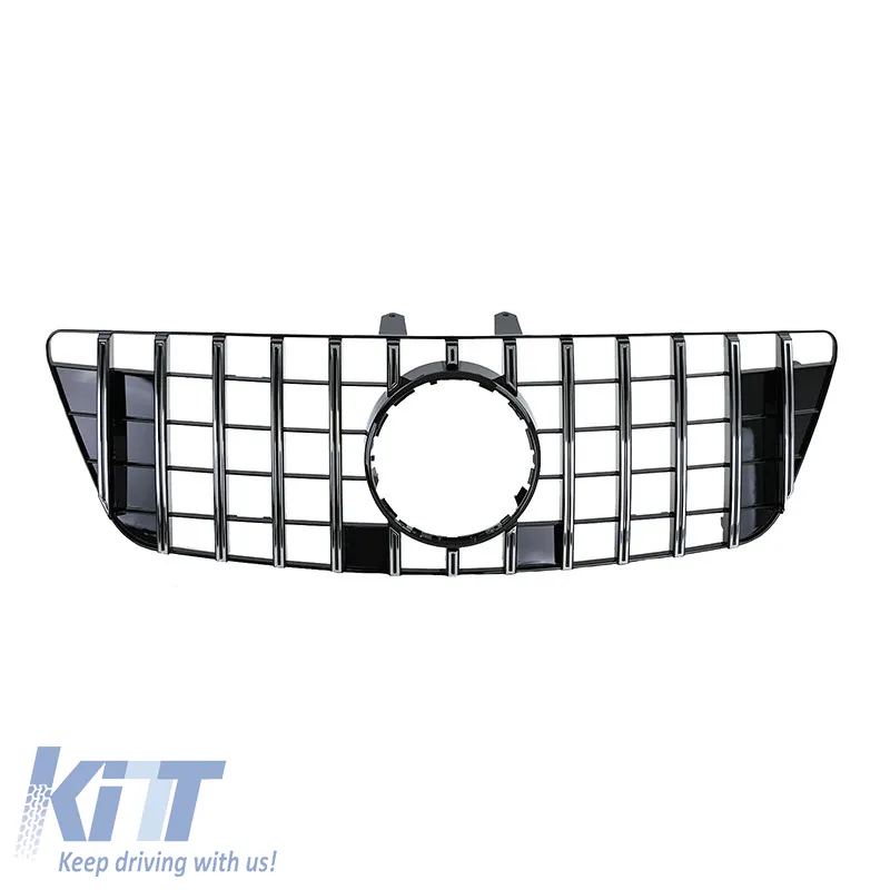 Front Grille suitable for Mercedes-Benz ML-Class W164 08-11 GT A Design Panamericana Look Black/Chrome 1 Pc