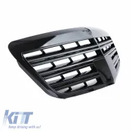 Front Grille suitable for Mercedes-Benz S-Class W221 09-13 S63 S65 A Design Look Glossy Black 1pc-image-6294960