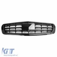 Front Grille suitable for Mercedes-Benz S-Class W222 13-20 A Design Look Night Edition Gloss Black 1 Pc-image-6324577