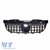 Front Grille suitable for Mercedes-Benz Sprinter W906 Pre-Facelift 09-13 GT A Design Panamericana Look Black 1 Pc