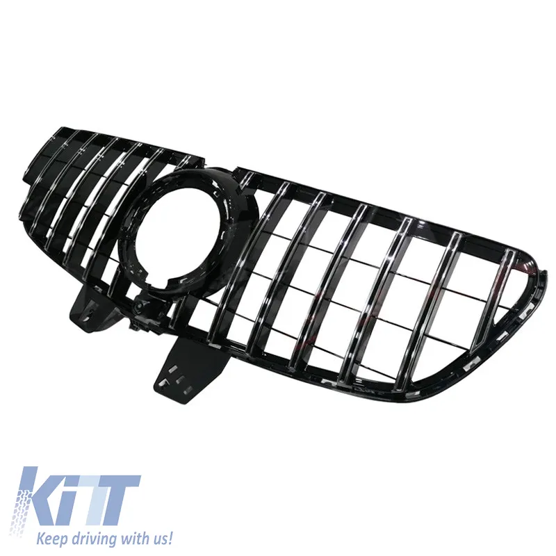 Front Grille suitable for Mercedes-Benz V-Class W447 Facelift 2020+ GT A Design Panamericana Look Black/Chrome 1 Pc