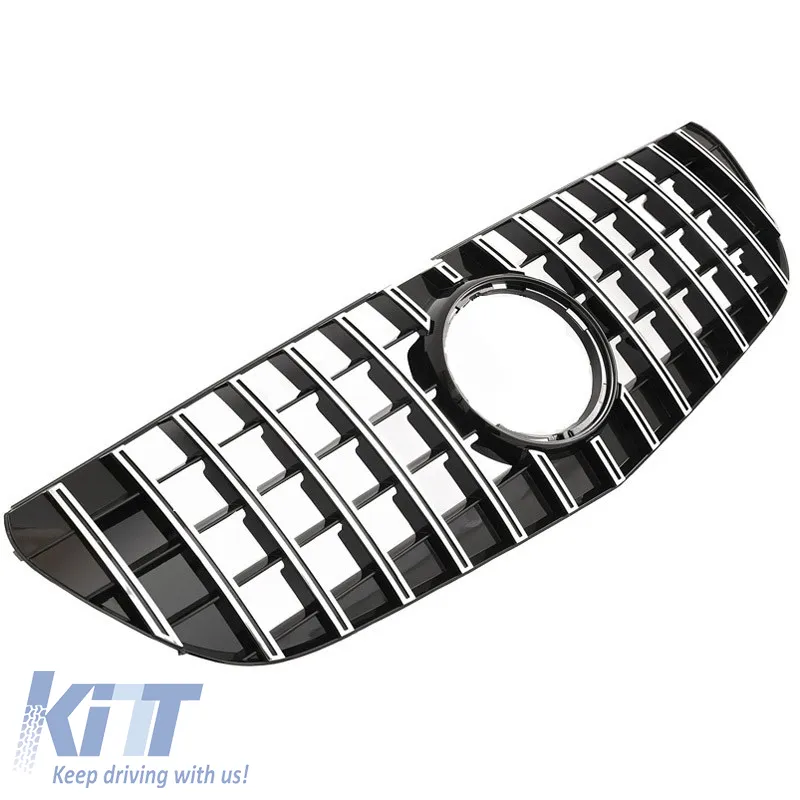 Front Grille suitable for Mercedes-Benz Vito W447 Facelift 19-23 GT A Design Panamericana Look Black/Chrome 1 Pc