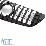 Front Grille suitable for Mercedes-Benz Vito W447 Facelift 19-23 GT A Design Panamericana Look Gloss Black 1 Pc