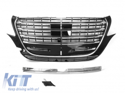 Front Grille suitable for Mercedes-Benz Vito W447 / W448 24+ A Design Look Chrome/Black 1 Pc