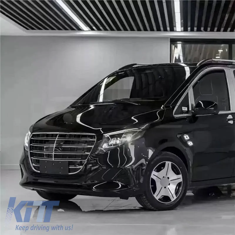 Front Grille suitable for Mercedes-Benz Vito W447 / W448 24+ A Design Look With Led Chrome/Black 1 Pc