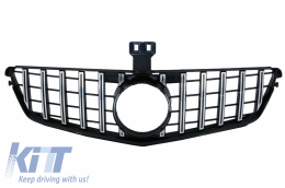 Front Grille suitable for Mercedes C-Class W204 S204 Limousine Station Wagon (2007-2014) GT-R Panamericana Design Chrom - FGMBW204GTRCN