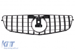 Front Grille suitable for Mercedes C-Class W204 S204 Limousine Station Wagon (2007-2014) GT-R Panamericana Design Black