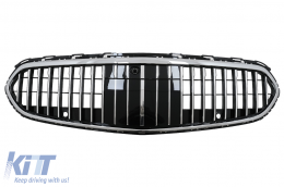 Front Grille suitable for Mercedes C-Class W206 Sedan S206 T-Modell (2021-Up) Vertical Design Chrome - FGMBW206MBH