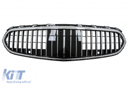 Front Grille suitable for Mercedes C-Class W206 Sedan S206 T-Modell (2021-Up) Vertical Design Chrome