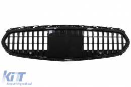 Front Grille suitable for Mercedes C-Class W206 Sedan S206 T-Modell (2021-Up) Vertical Design Black