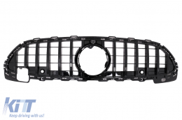 Front Grille suitable for Mercedes C-Class W206 Sedan S206 T-Modell (2021-Up) GT-R Panamericana Design Black - FGMBW206GTRBCN