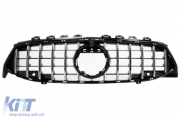 Front Grille suitable for Mercedes CLA X118 C118 (2019-up) Chrome Stripes GT-R Panamericana Design