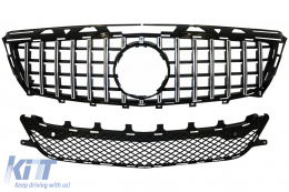 Front Grille suitable for Mercedes CLS W218 C118 (2011-2014) X218 Shooting Brake (2012-2014) GT-R Panamericana Design Chrome - FGMBW218NGTR