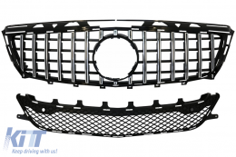 Front Grille suitable for Mercedes CLS W218 C118 (2011-2014) X218 Shooting Brake (2012-2014) GT-R Panamericana Design Chrome