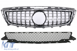 Front Grille suitable for Mercedes CLS W218 C118 (2011-2014) X218 Shooting Brake (2012-2014) GT-R Panamericana Design