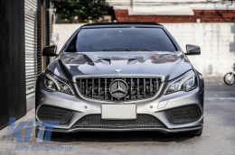 Front Grille suitable for Mercedes E-Class C207 W207 A207 Facelift (2013-2017) Coupe Cabrio GTR Look-image-6046316
