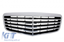 Front Grille suitable for Mercedes E-Class W211 (2006-2009) Facelift Design - FGMBW211FAMG