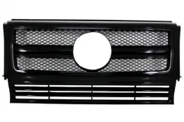 image-27-Front Grille suitable for Mercedes G-Class W463 (1990-2017) New G65 G63 Design Full Piano Black