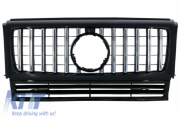 Front Grille suitable for MERCEDES G-Class W463 (1990-2014) New G63 GT-R Panamericana Design Black Chrome - FGMBW463GTRCN