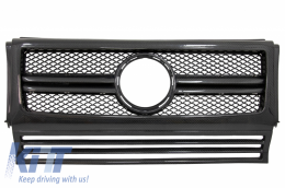 Front Grille suitable for Mercedes G-Class W463 (1990-2014) G65 Design Real Carbon Edition - FGMBW463AMGCF