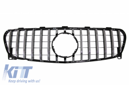 Front Grille suitable for Mercedes GLA-Class X156 Facelift (2017-Up) GT-R Panamericana Design Black Chrome Edition - FGMBX156GTR