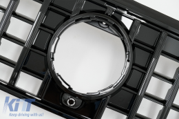 Front Grille suitable for Mercedes GLB-Class X247 (2019-2023) GT-R Panamericana Design Piano Black-image-6069455