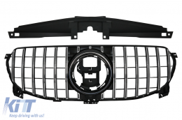 Front Grille suitable for Mercedes GLE W167 V167 C167 Standard Edition (2020-up) GT-R Panamericana Design Chrome Black