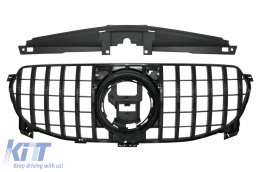 Front Grille suitable for Mercedes GLE W167 V167 C167 Standard Edition (2020-up) GT-R Panamericana Design Black