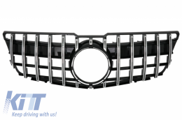 Front Grille suitable for Mercedes GLK-Class X204 Pre Facelift (2008-2012) GT-R Panamericana Design Black Chrome - FGMBX204GTR