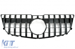 Front Grille suitable for Mercedes GLK-Class X204 Facelift (2013-2015) GT-R Panamericana Design Piano Black - FGMBX204FGTRB