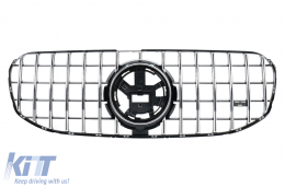 Front Grille suitable for Mercedes GLS SUV X167 (2019-2023) GT-R Panamericana Design Chrome - FGMBX167GTR