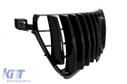 Front Grille suitable for Mercedes ML-Class W166 (2012-2014) GT-R Panamericana Design Black-image-6042783