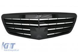 Front Grille suitable for Mercedes S-Class W221 Facelift (2010-2013) S65 Design Piano Black - FGMBW221PBAMGDDS