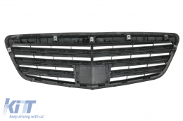 Front Grille suitable for Mercedes S-Class W221 Facelift (2010-2013) S65 Design Piano Black-image-6091115