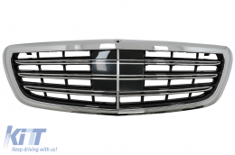 Front Grille suitable for Mercedes S-Class W222 (2014-08.2020) Chrome