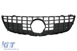 Front Grille suitable for Mercedes SL-Class R231 (2012-2016) GT-R Panamericana Design Black