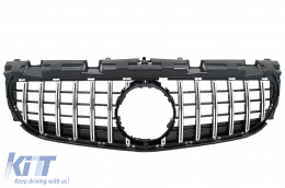 Front Grille suitable for Mercedes SLC-Class R172 Facelift (2016-2019) GT-R Panamericana Design Black Chrome