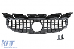 Front Grille suitable for Mercedes SLC-Class R172 Facelift (2016-2019) GT-R Panamericana Design Black/Chrome-image-6090210