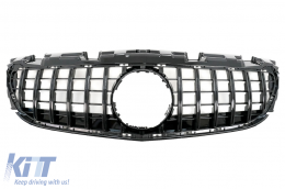 Front Grille suitable for Mercedes SLC-Class R172 Facelift (2016-2019) GT-R Panamericana Design Piano Black