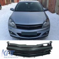 Front Grille suitable for Opel Astra H 3D GTC 07-10 Badgeless Mat Black 1 Pc