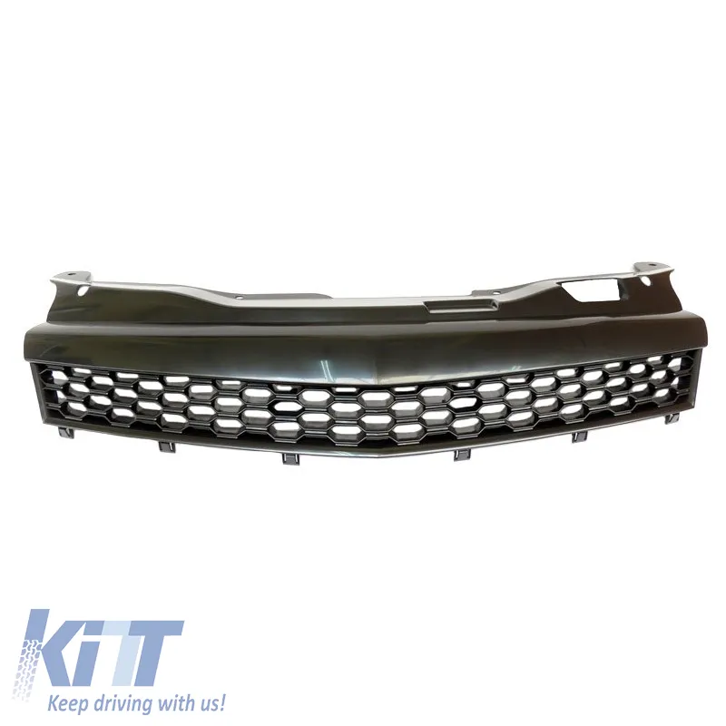 Front Grille suitable for Opel Astra H 3D GTC 04-07 Honeycomb Badgeless Mat Black 1Pc
