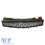 Front Grille suitable for Opel Astra H 3D GTC 04-07 Honeycomb Badgeless Mat Black 1Pc-image-6325483