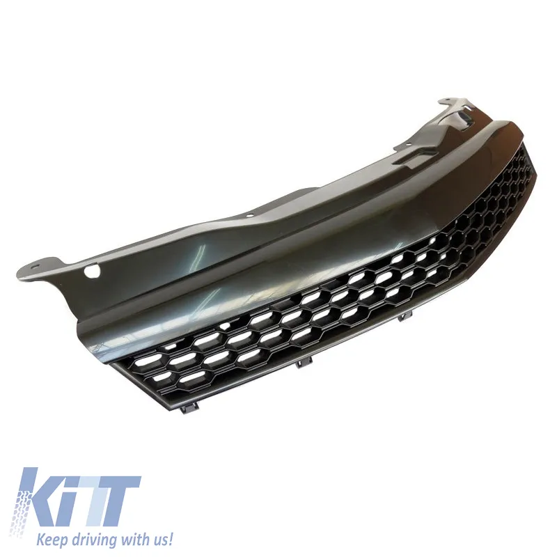 Front Grille suitable for Opel Astra H 3D GTC 04-07 Honeycomb Badgeless Mat Black 1Pc