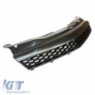 Front Grille suitable for Opel Astra H 3D GTC 04-07 Honeycomb Badgeless Mat Black 1Pc-image-6325485