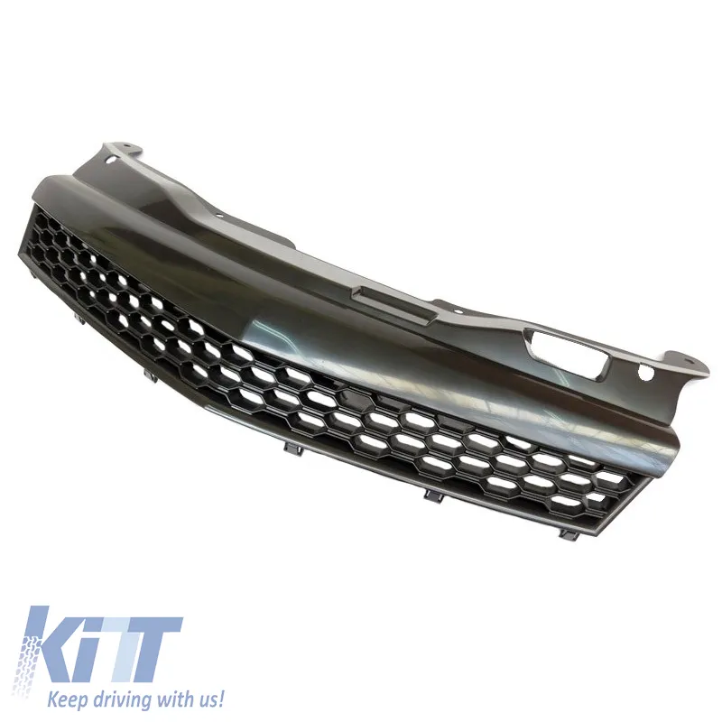 Front Grille suitable for Opel Astra H 3D GTC 04-07 Honeycomb Badgeless Mat Black 1Pc