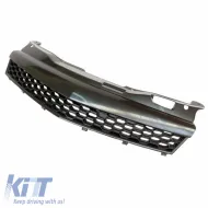 Front Grille suitable for Opel Astra H 3D GTC 04-07 Honeycomb Badgeless Mat Black 1Pc-image-6325487