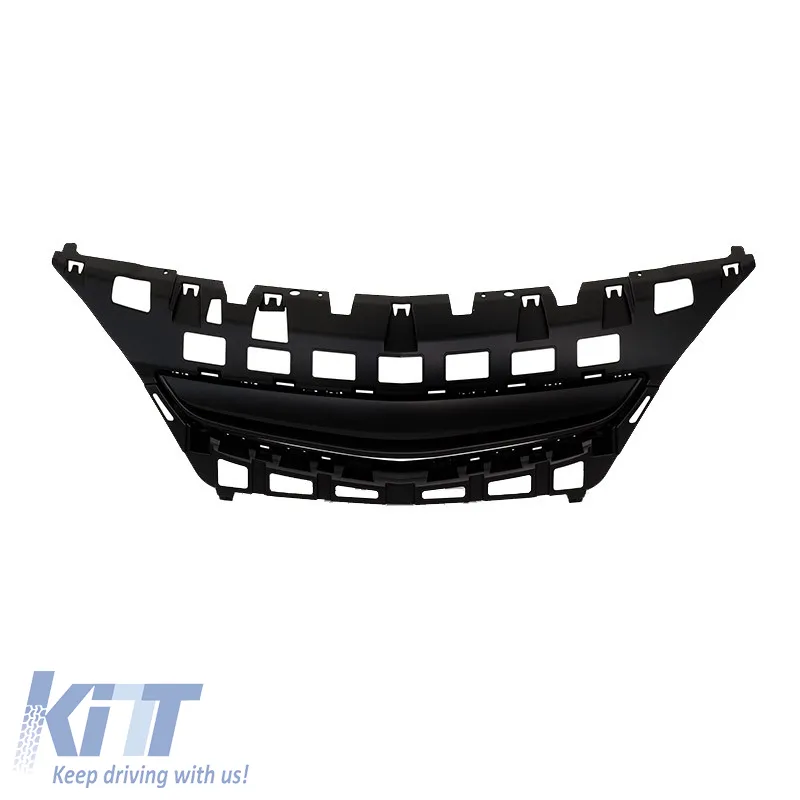 Front Grille suitable for Opel Astra J 3D GTC 12-15 Badgeless Black 1 Pc