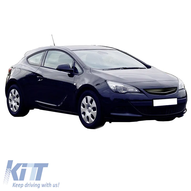 Front Grille suitable for Opel Astra J 3D GTC 12-15 Badgeless Black 1 Pc